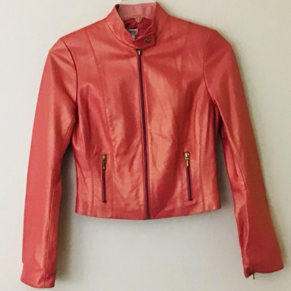 Cache Leather Moto Jacket